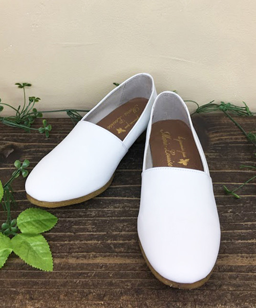 Marie-Louise（マリ－・ルイ－ズ）の「【Marie-Louise/マリールイーズ】レザーフラットシューズ/#MLS-70L（バレエシューズ・レディース・ホワイト/ブラック・38/39/36/37）」の5枚目の写真