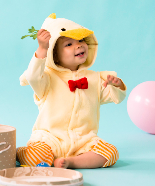 Catherine Cottage（キャサリンコテージ）の「アニマル着ぐるみロンパース ワンピース（ロンパース・キッズ・アイボリー/ブラウン/モカ/ホワイト×ブラック/ホワイト/イエロー/ブラウン系その他2/ブラウン系その他/グレー系その他・80/70/90/95）」の9枚目の写真