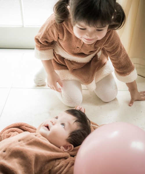 Catherine Cottage（キャサリンコテージ）の「アニマル着ぐるみロンパース ワンピース（ロンパース・キッズ・アイボリー/ブラウン/モカ/ホワイト×ブラック/ホワイト/イエロー/ブラウン系その他2/ブラウン系その他/グレー系その他・80/70/90/95）」の20枚目の写真