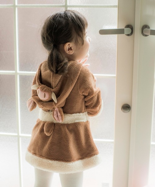 Catherine Cottage（キャサリンコテージ）の「アニマル着ぐるみロンパース ワンピース（ロンパース・キッズ・アイボリー/ブラウン/モカ/ホワイト×ブラック/ホワイト/イエロー/ブラウン系その他2/ブラウン系その他/グレー系その他・80/70/90/95）」の21枚目の写真