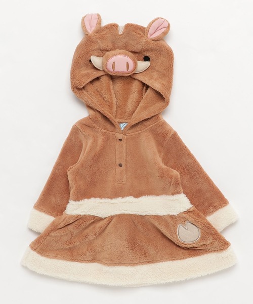 Catherine Cottage（キャサリンコテージ）の「アニマル着ぐるみロンパース ワンピース（ロンパース・キッズ・アイボリー/ブラウン/モカ/ホワイト×ブラック/ホワイト/イエロー/ブラウン系その他2/ブラウン系その他/グレー系その他・80/70/90/95）」の17枚目の写真