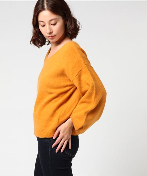 RIVE DROITE（リヴドロワ）の「ラクーンバルーンS/Lプルオーバー（ニット/セーター・レディース・パープル/ミント/その他11・FREE）」の6枚目の写真