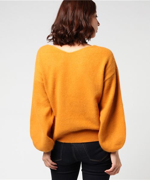 RIVE DROITE（リヴドロワ）の「ラクーンバルーンS/Lプルオーバー（ニット/セーター・レディース・パープル/ミント/その他11・FREE）」の4枚目の写真