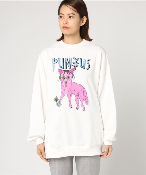 PUNYUS（プニュズ）の「ジャッカルスウェット（スウェット・レディース・ホワイト/ライトピンク/スミクロ/レッド・1/2/3/4）」の6枚目の写真