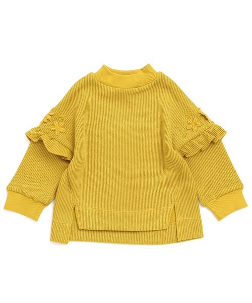 apres les cours（アプレレクール）の「肩flowerモチーフトレーナー(機能性)（スウェット・キッズ・ピンク/マスタード/パープル・100/110/120/130/140/80/90）」の9枚目の写真