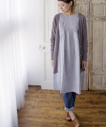 【armoire*】アルモワール　針抜きテレコドルマンスリーブロングカーディガン