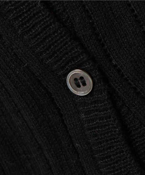 VIBGYOR Women（ヴィブジョー　ウィメン）の「【armoire*】アルモワール　針抜きテレコドルマンスリーブロングカーディガン（カーディガン/ボレロ・レディース・モカ/ベージュ/ブラック・FREE）」の9枚目の写真