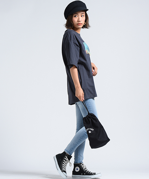 LIPSTAR（リップスター）の「フリンジWONDERロゴ刺繍Tシャツ（Tシャツ/カットソー・レディース・オフホワイト/ブラック/ベージュ・M）」の14枚目の写真