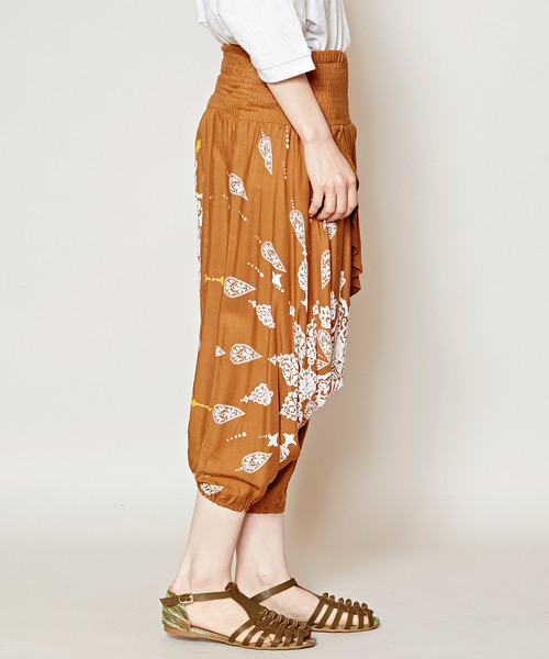 チャイハネ（チャイハネ）の「【チャイハネ】yul オリエンタルサルエルパンツ（その他パンツ・レディース・パープル/ブルー/ブラック/ベージュ・FREE）」の11枚目の写真