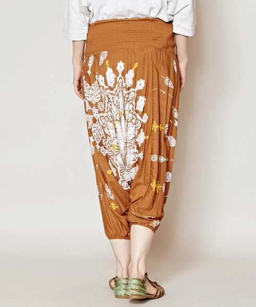 チャイハネ（チャイハネ）の「【チャイハネ】yul オリエンタルサルエルパンツ（その他パンツ・レディース・パープル/ブルー/ブラック/ベージュ・FREE）」の6枚目の写真