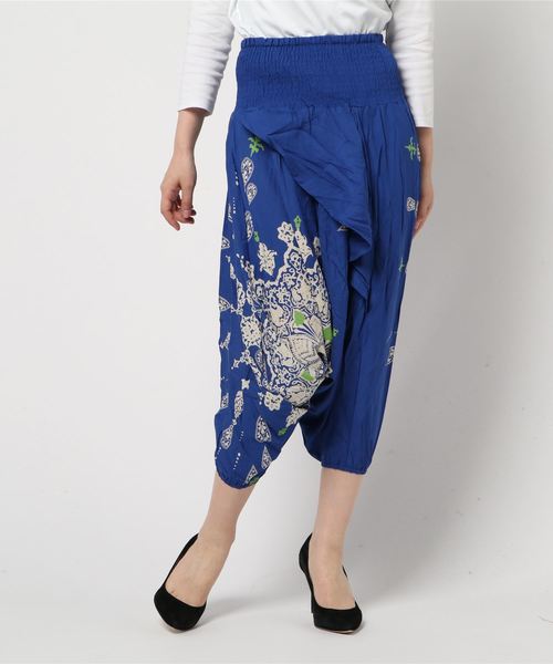 チャイハネ（チャイハネ）の「【チャイハネ】yul オリエンタルサルエルパンツ（その他パンツ・レディース・パープル/ブルー/ブラック/ベージュ・FREE）」の8枚目の写真