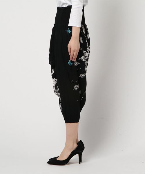 チャイハネ（チャイハネ）の「【チャイハネ】yul オリエンタルサルエルパンツ（その他パンツ・レディース・パープル/ブルー/ブラック/ベージュ・FREE）」の14枚目の写真