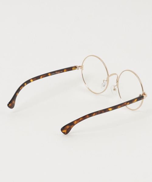 KOBE LETTUCE（コウベレタス）の「選べる[ラウンドorハーフリムボストン]タイプ☆眼鏡 / ダテメガネ / 黒縁 / アイウェア[J592]神戸レタス（メガネ・レディース・ブラック/ブラウン/シルバー/ゴールド・FREE）」の6枚目の写真