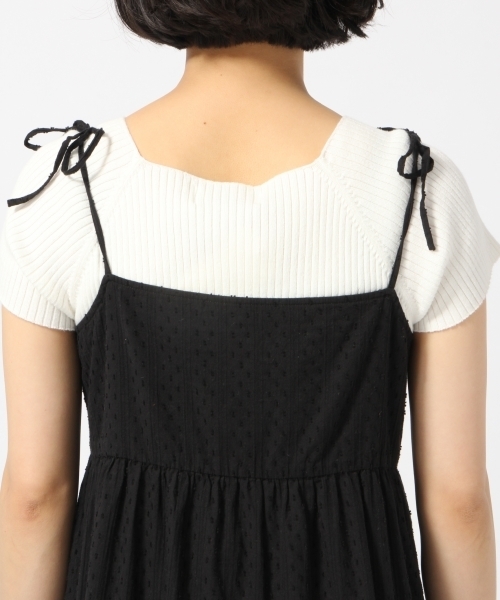 LOWRYS FARM(ローリーズファーム)の「ドビードットキャミワンピース 793070(ワンピース・レディース・ブラック/オフホワイト/ブルー・MEDIUM/LARGE)」の10枚目の写真