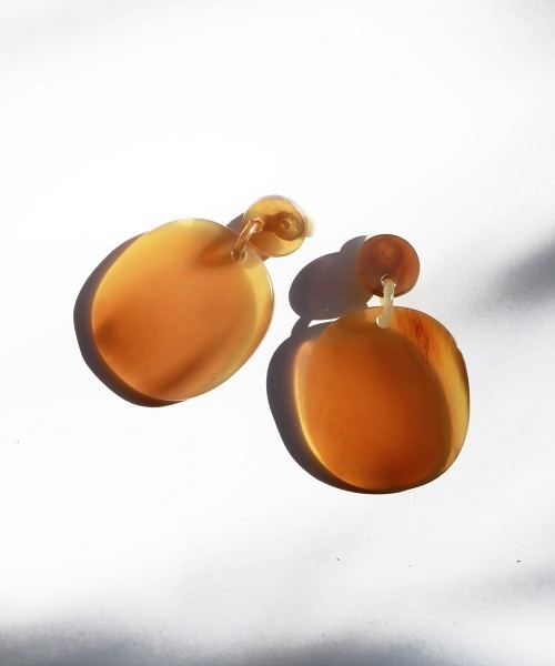 TODAYFUL（トゥデイフル）の「バッファローンプレートイアリング（イヤリング・レディース・ブラウン・FREE）」の5枚目の写真