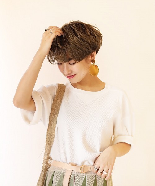 TODAYFUL（トゥデイフル）の「バッファローンプレートイアリング（イヤリング・レディース・ブラウン・FREE）」の6枚目の写真