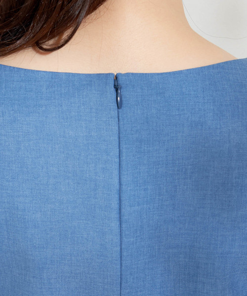 un dix cors（アンディコール）の「フロントリボンワンピース（ワンピース・レディース・ベージュ/ブルー・FREE）」の14枚目の写真