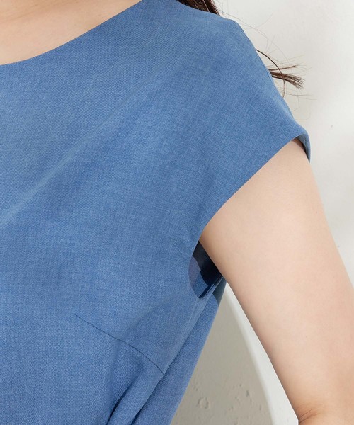 un dix cors（アンディコール）の「フロントリボンワンピース（ワンピース・レディース・ベージュ/ブルー・FREE）」の16枚目の写真