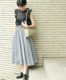 AS KNOW AS PINKY | ☆ZOZO限定☆切替フリルブラウス【シャツ・ブラウス】(シャツ/ブラウス)