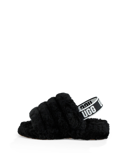 UGG(アグ)の「UGG ”Fluff Yeah Slide” シープスキンサンダル(サンダル・レディース・チャコールグレー/ブラック/ピンク/マルチ・23.0cm/25.0cm/24.0cm)」の7枚目の写真