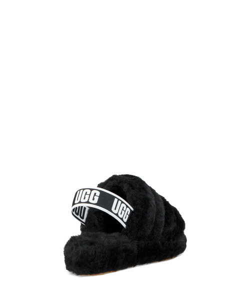 UGG(アグ)の「UGG ”Fluff Yeah Slide” シープスキンサンダル(サンダル・レディース・チャコールグレー/ブラック/ピンク/マルチ・23.0cm/25.0cm/24.0cm)」の6枚目の写真