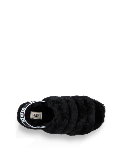 UGG(アグ)の「UGG ”Fluff Yeah Slide” シープスキンサンダル(サンダル・レディース・チャコールグレー/ブラック/ピンク/マルチ・23.0cm/25.0cm/24.0cm)」の5枚目の写真