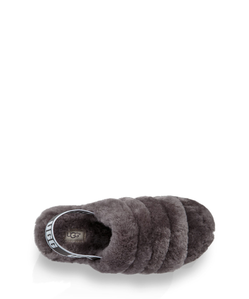 UGG(アグ)の「UGG ”Fluff Yeah Slide” シープスキンサンダル(サンダル・レディース・チャコールグレー/ブラック/ピンク/マルチ・23.0cm/25.0cm/24.0cm)」の12枚目の写真