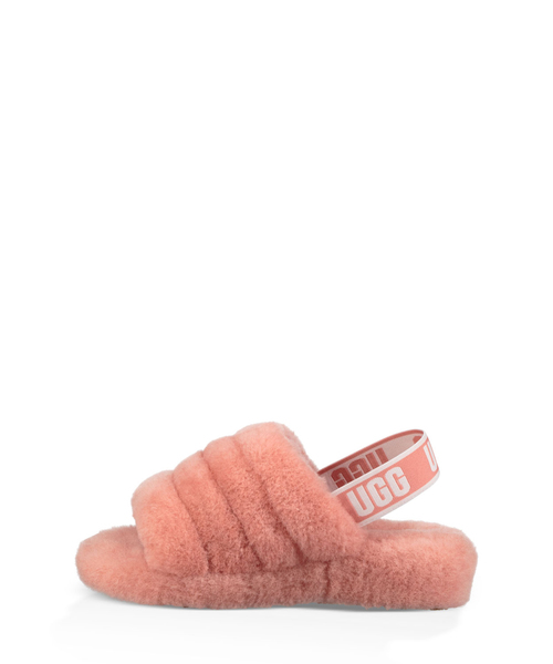 UGG(アグ)の「UGG ”Fluff Yeah Slide” シープスキンサンダル(サンダル・レディース・チャコールグレー/ブラック/ピンク/マルチ・23.0cm/25.0cm/24.0cm)」の9枚目の写真