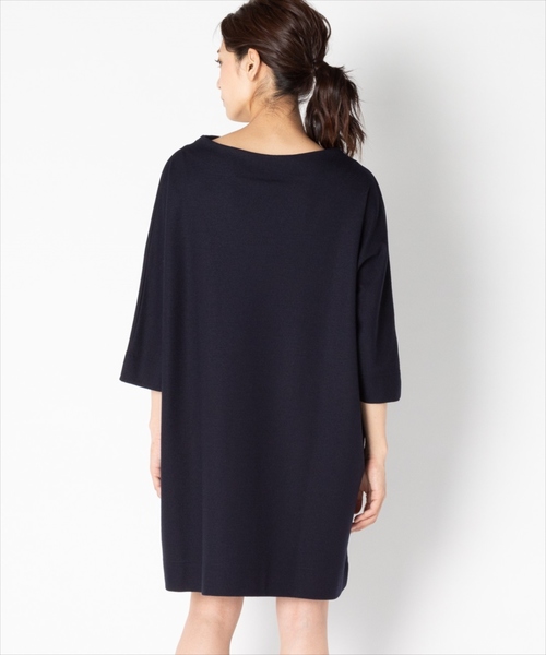 Traditional Weatherwear(トラディショナルウェザーウェア)の「Traditional Weatherwear ローボトルネック ドロップスリーブ ワンピース(ワンピース・レディース・ブラック/ネイビー/グレー・S)」の7枚目の写真