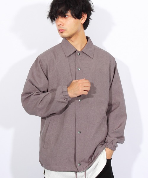 8(eight)(エイト)の「ポリ コーチジャケット ブルゾン(ナイロンジャケット)」|パープル