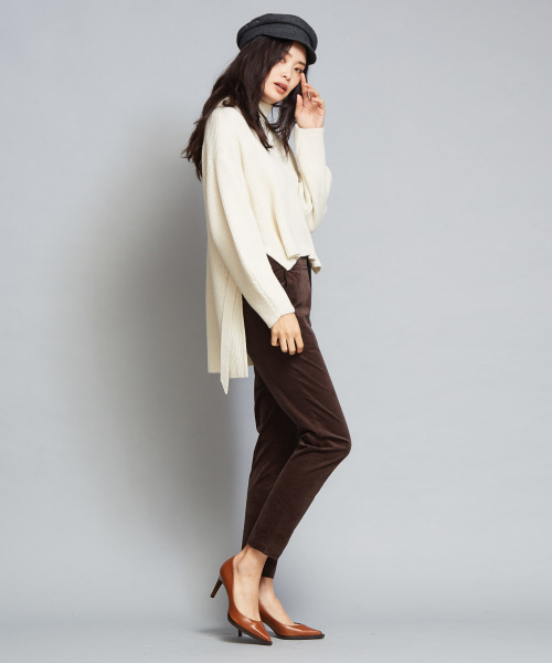 qualite(カリテ)の「ストレッチコーデュロイパンツ(その他パンツ・レディース・ホワイト/キャメル/ダークブラウン・34/36/38/40)」の21枚目の写真