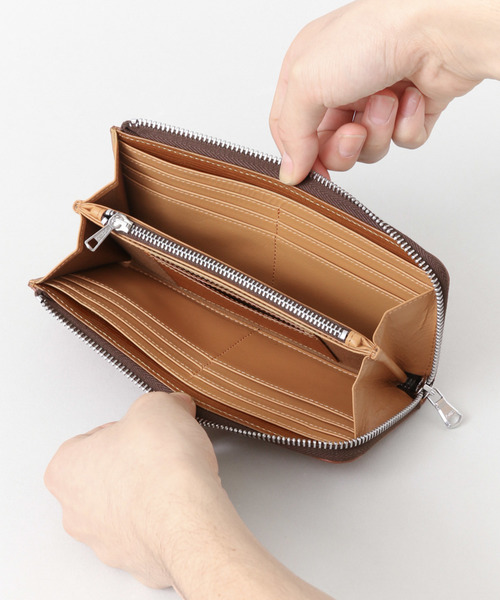 URBAN RESEARCH DOORS（アーバンリサーチドアーズ）の「ロングジップウォレット（財布・メンズ・ネイビー/ブラウン・ONE）」の11枚目の写真