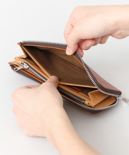 URBAN RESEARCH DOORS（アーバンリサーチドアーズ）の「ロングジップウォレット（財布・メンズ・ネイビー/ブラウン・ONE）」の10枚目の写真