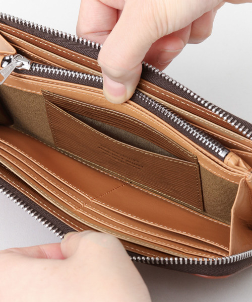 URBAN RESEARCH DOORS（アーバンリサーチドアーズ）の「ロングジップウォレット（財布・メンズ・ネイビー/ブラウン・ONE）」の13枚目の写真