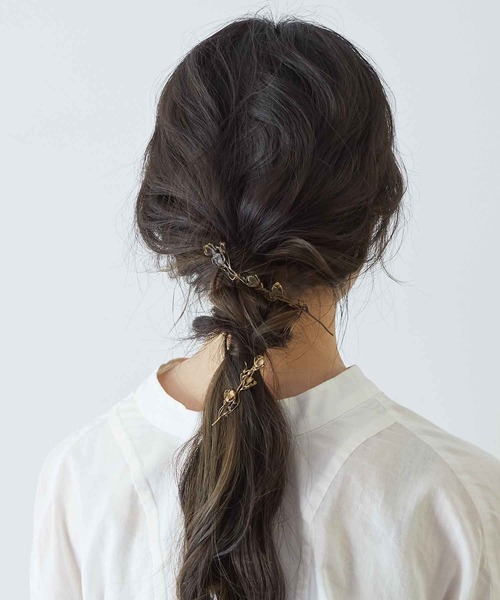 m.soeur（エムスール）の「デルフィニュームのヘアピン＊（ヘアピン・レディース・ゴールド・FREE）」の7枚目の写真