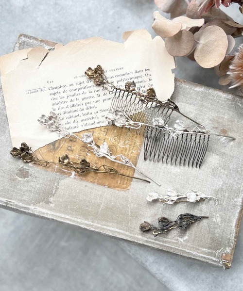 m.soeur（エムスール）の「デルフィニュームのヘアピン＊（ヘアピン・レディース・ゴールド・FREE）」の6枚目の写真