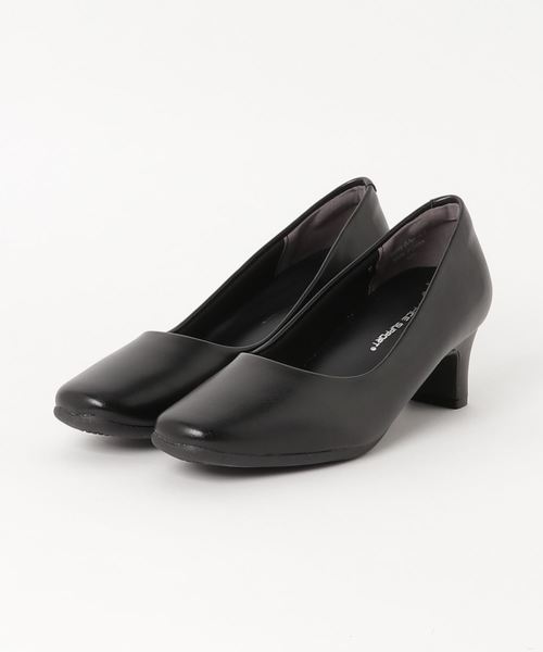 OFFICE SUPPORT(オフィスサポート) レディース オフィスパンプス【高反発クッション/幅広3E】 682028 ブラック（パンプス）｜ASBee（アスビー）のファッション通販