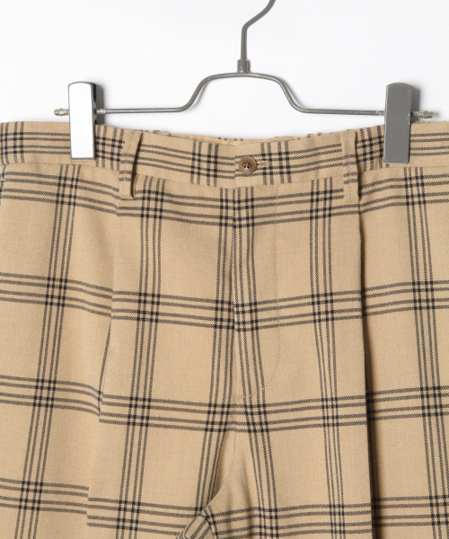 GLOBAL WORK（グローバルワーク）の「チェックイージーテーパードパンツ/824050（その他パンツ・メンズ・チャコールグレー/ベージュ・SMALL/MEDIUM/LARGE）」の6枚目の写真