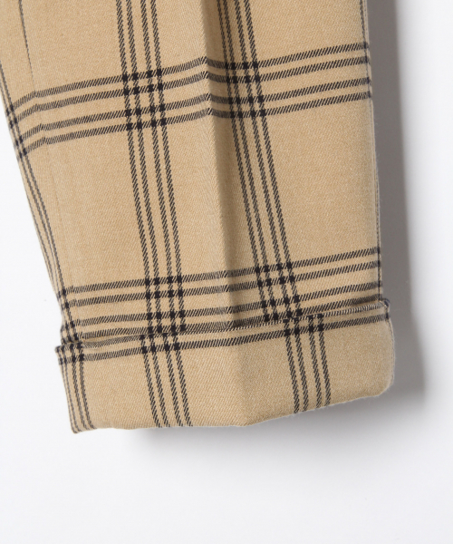 GLOBAL WORK（グローバルワーク）の「チェックイージーテーパードパンツ/824050（その他パンツ・メンズ・チャコールグレー/ベージュ・SMALL/MEDIUM/LARGE）」の8枚目の写真