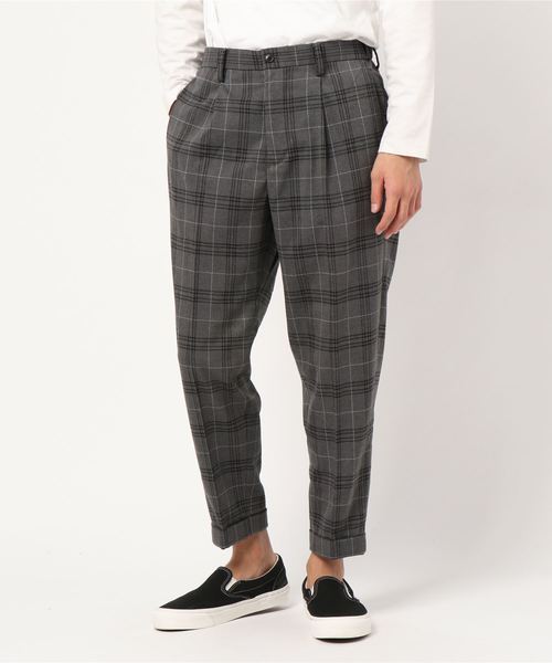 GLOBAL WORK（グローバルワーク）の「チェックイージーテーパードパンツ/824050（その他パンツ・メンズ・チャコールグレー/ベージュ・SMALL/MEDIUM/LARGE）」の10枚目の写真