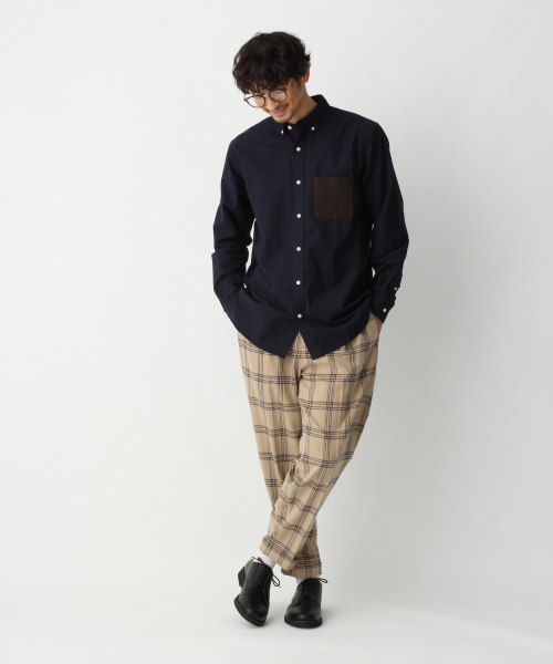 GLOBAL WORK（グローバルワーク）の「チェックイージーテーパードパンツ/824050（その他パンツ・メンズ・チャコールグレー/ベージュ・SMALL/MEDIUM/LARGE）」の12枚目の写真