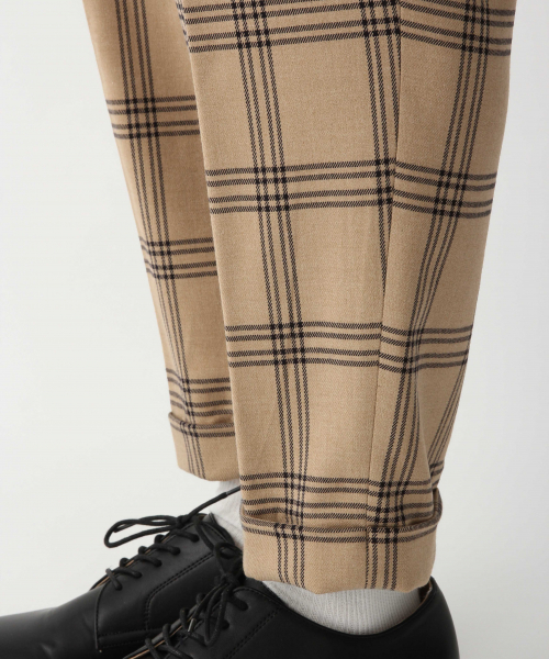 GLOBAL WORK（グローバルワーク）の「チェックイージーテーパードパンツ/824050（その他パンツ・メンズ・チャコールグレー/ベージュ・SMALL/MEDIUM/LARGE）」の17枚目の写真