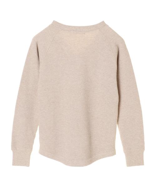 AMERICAN HOLIC（アメリカンホリック）の「度詰めワッフルVネックカットプルオーバー（Tシャツ/カットソー・レディース・ブラック/オフホワイト/ベージュ系その他2・M/L）」の17枚目の写真