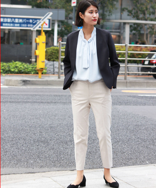 TRUDEA(トルディア)の「綿麻リネンアンクルパンツ(その他パンツ・レディース・ブラック/ライトグレー/ネイビー/インディゴブルー/ベージュ/カーキ・SMALL/X-SMALL/MEDIUM/LARGE)」の14枚目の写真