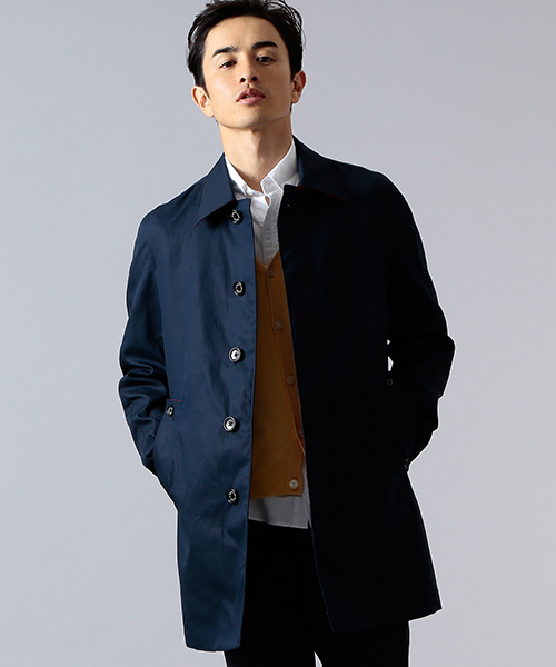 B:MING by BEAMS（ビーミングバイビームス）の「ビーミング by ビームス / ボンディングステンカラー（ステンカラーコート・メンズ・ベージュ/ブルー/ネイビー/マスタード・SMALL/X-LARGE/MEDIUM/LARGE）」の3枚目の写真