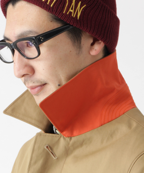 B:MING by BEAMS（ビーミングバイビームス）の「ビーミング by ビームス / ボンディングステンカラー（ステンカラーコート・メンズ・ベージュ/ブルー/ネイビー/マスタード・SMALL/X-LARGE/MEDIUM/LARGE）」の10枚目の写真