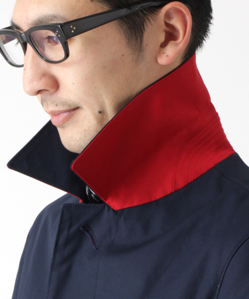 B:MING by BEAMS（ビーミングバイビームス）の「ビーミング by ビームス / ボンディングステンカラー（ステンカラーコート・メンズ・ベージュ/ブルー/ネイビー/マスタード・SMALL/X-LARGE/MEDIUM/LARGE）」の12枚目の写真