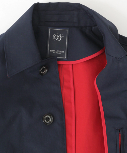 B:MING by BEAMS（ビーミングバイビームス）の「ビーミング by ビームス / ボンディングステンカラー（ステンカラーコート・メンズ・ベージュ/ブルー/ネイビー/マスタード・SMALL/X-LARGE/MEDIUM/LARGE）」の13枚目の写真