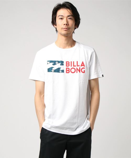 BILLABONG(ビラボン)の「半袖Tシャツ BILLABONG LOGO AJ011-290(Tシャツ/カットソー・メンズ・ホワイト/ブラック/ホワイト系その他・S/M/L)」の2枚目の写真