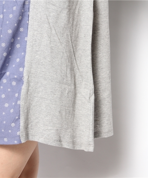 coen（コーエン）の「ペイズリープリントコンビワンピース（ワンピース・レディース・グレー/ネイビー・フリー）」の9枚目の写真